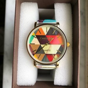 chocomoon geometric ladies watch vintage style